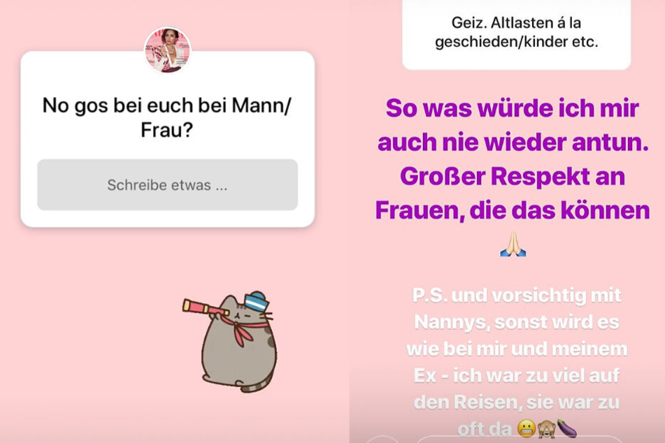 Die Montage zeigt zwei Screenshots aus dem Instagram-Profil von anastasiya Avilova.