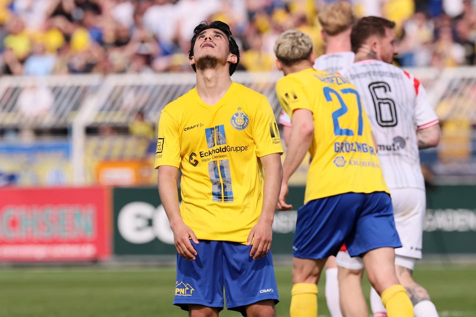 Möglichkeiten zur Führung waren da, doch die Blau-Gelben verpassten es gegen Halle, den möglichen Siegtreffer zu erzielen.