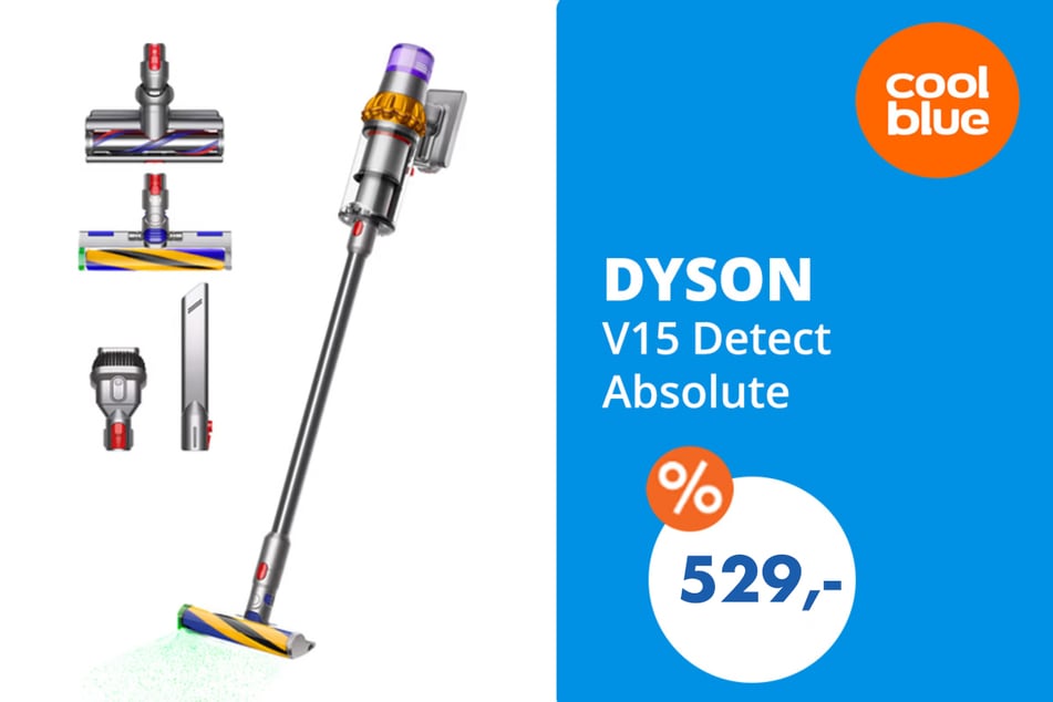 Der Dyson Staubsauger für 529 Euro.