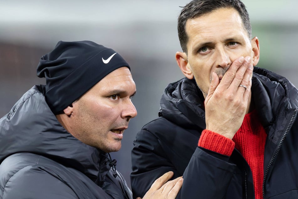 Schon bei Eintracht Frankfurt agierten Nelson Morgado (39, l.) und Dino Toppmöller (45) als eingespieltes Team.