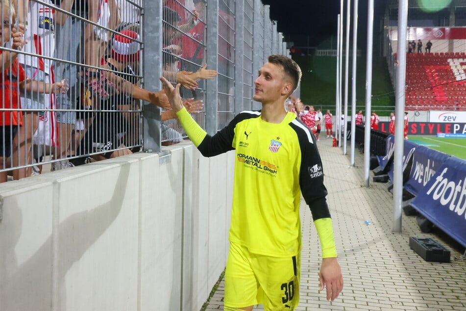 Will am Sonntag mit den eigenen Fans einen Sieg feiern: FSV-Keeper Lucas Hiemann (24).
