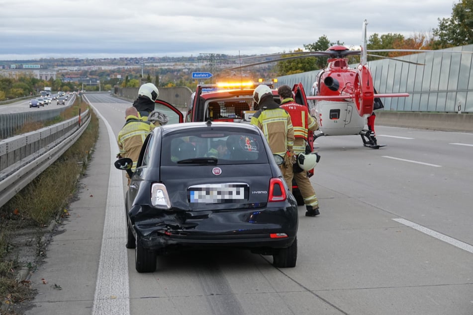 Durch den Unfall entstand am Fiat 500 ein Totalschaden.