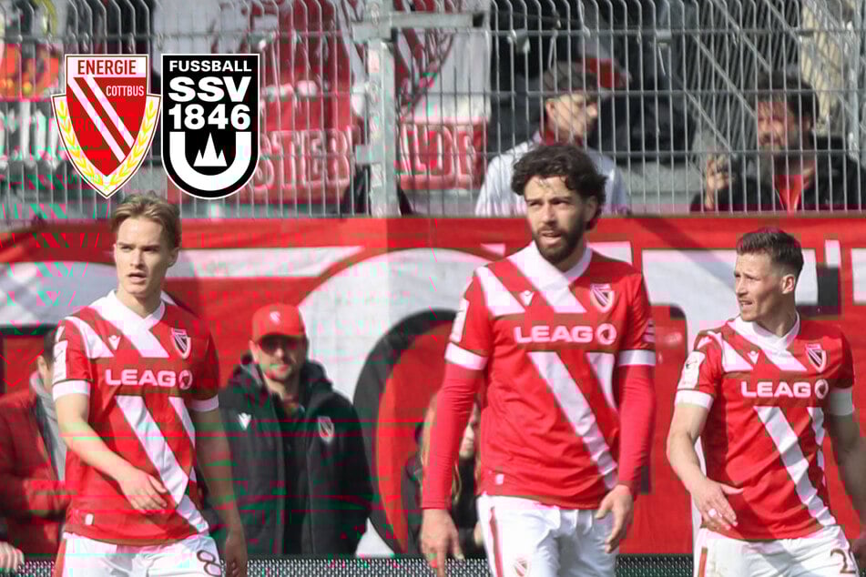 Platz zwei zur Pause weg! Cottbus muss sich gegen Kellerkind Ulm strecken