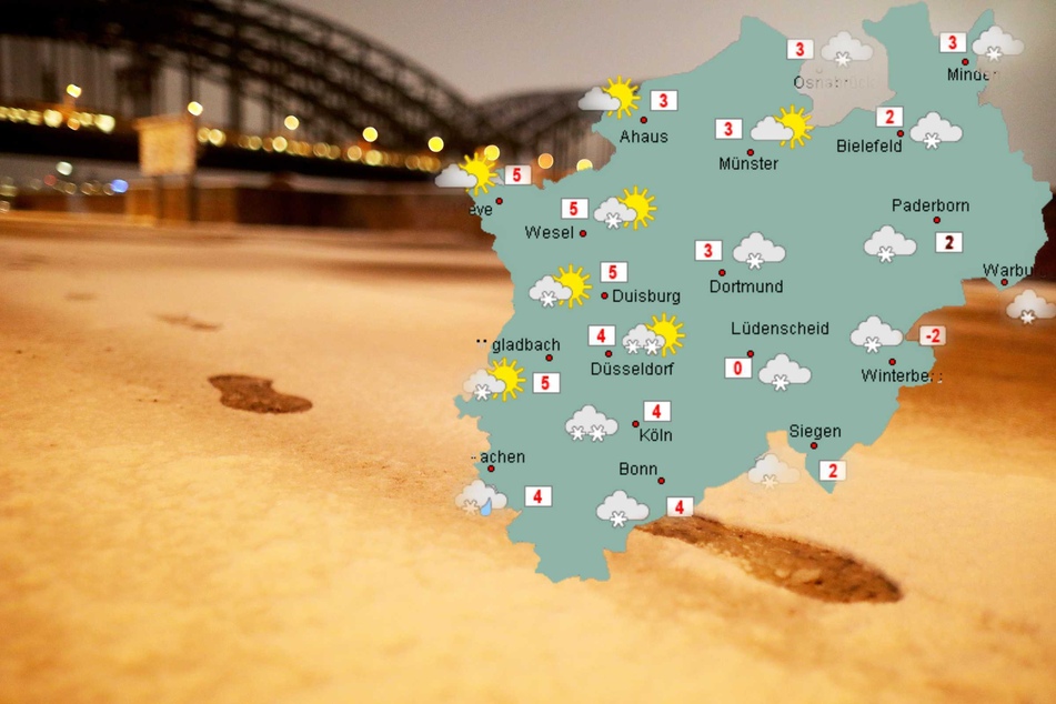 Winter-Wetter zum Wochenstart in NRW: Schnee auch in tieferen Lagen möglich!