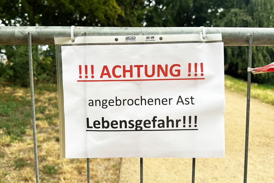 Zettel erklären, welche Gefahr droht.