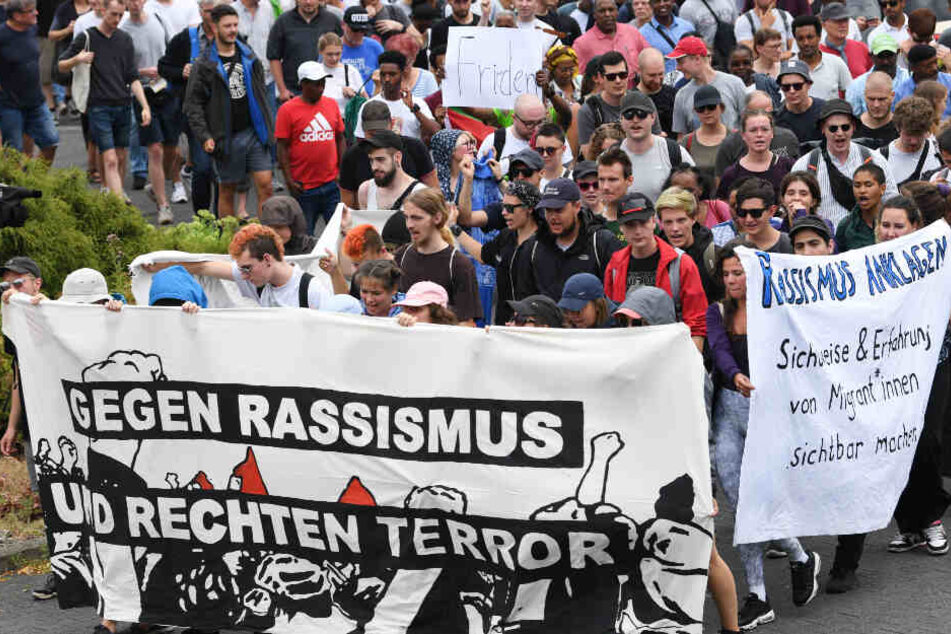 Nach der rassistischen Attacke in Wächtersbach im Sommer 2019 kam es zu einer Demonstration gegen rechten Terror in der Kleinstadt.