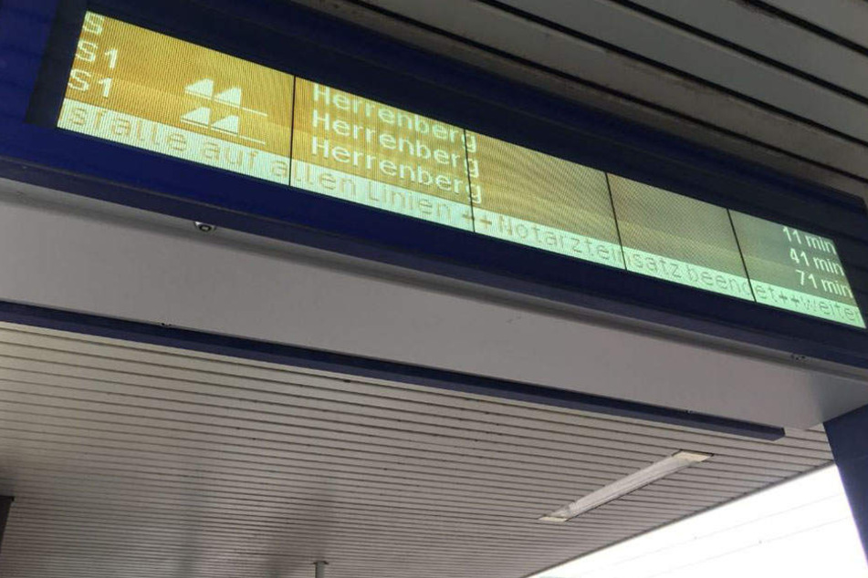 Der Stuttgarter Nahverkehr hat am Sonntagnachmittag mit Zugausfällen und deutlichen Verspätungen zu kämpfen.