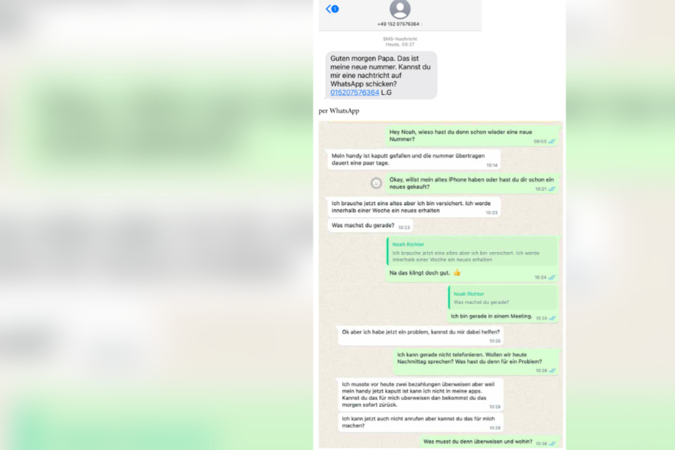 Chemnitz "Papa, das ist meine neue Nummer" WhatsAppSchwindler gerät an SparkassenBetrugs