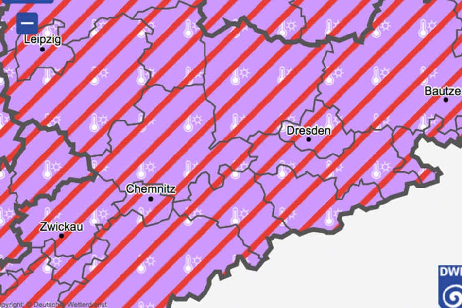 In ganz Sachsen muss mit schweren Gewittern gerechnet werden.