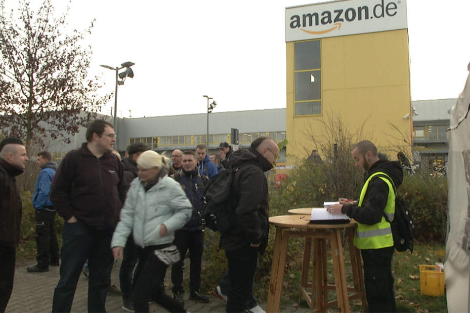 Der Streik fällt in die "Cyber Monday Woche" von Amazon, einer einwöchigen Rabatt-Aktion.