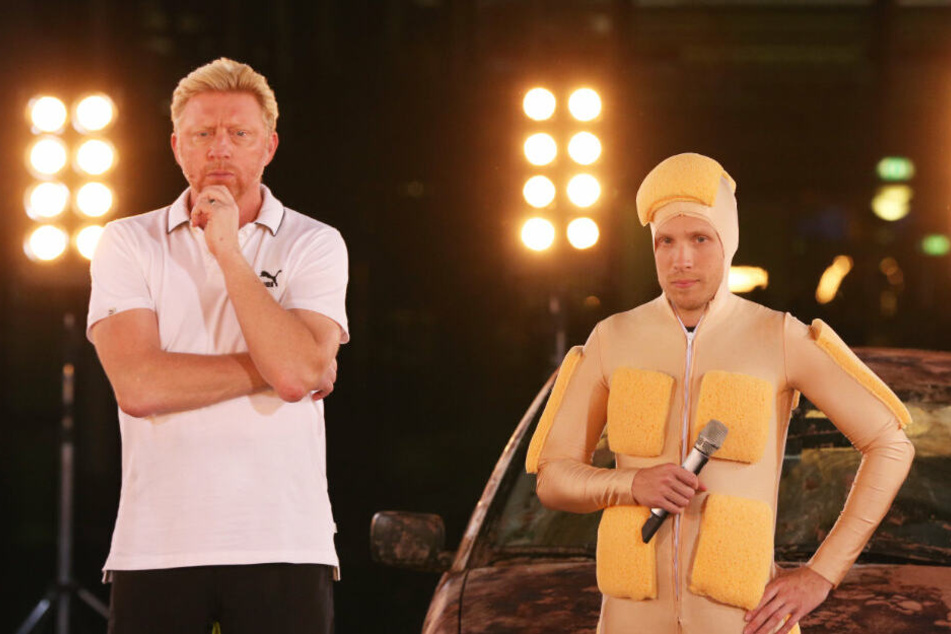 Becker und Pocher bei einer RTL-Show 2013.
