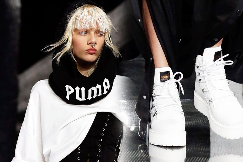 Ein Oberteil und Schuhe aus ihrer Fenty-Kolletkion für Puma.