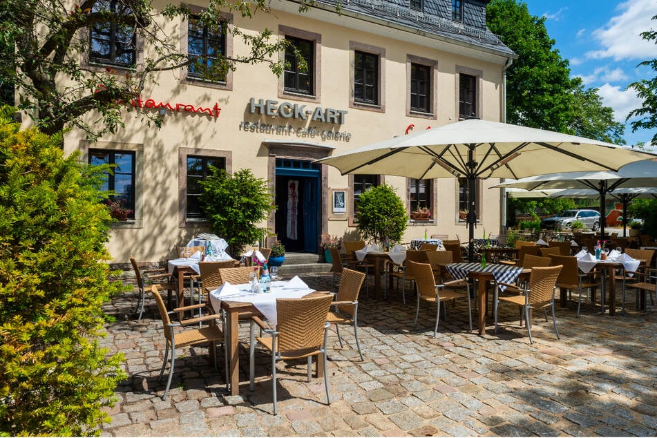 Die Terrasse des HECK-ART