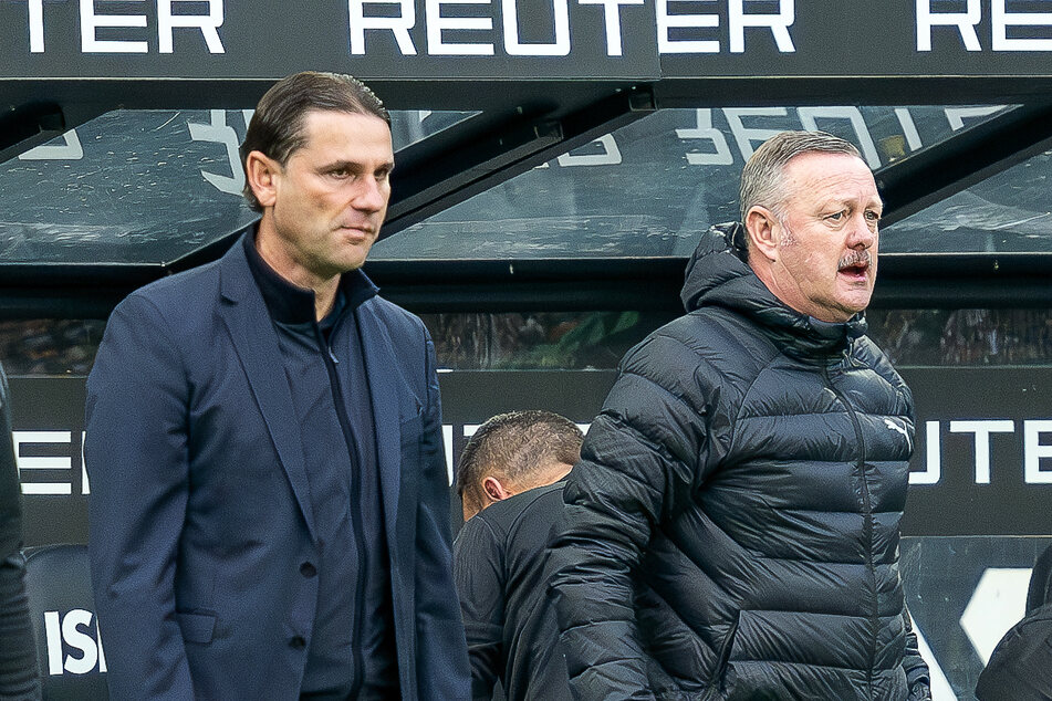 Seit 2023 hatten Gerardo Seoane (46, l.) und Roland Virkus gemeinsam die Geschicke bei Borussia Mönchengladbach geleitet.