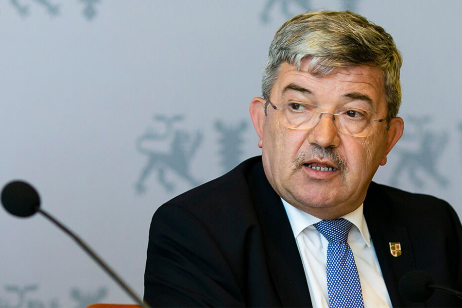 Innenminister Lorenz Caffier (64, CDU) vor wenigen Tagen in Kiel.