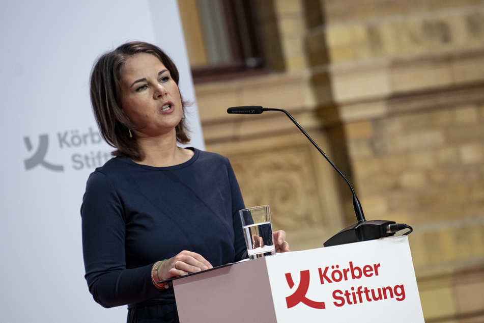 Außenministerin Annalena Baerbock (41, Grüne) sprach zur Eröffnung des Berliner Forums Außenpolitik.
