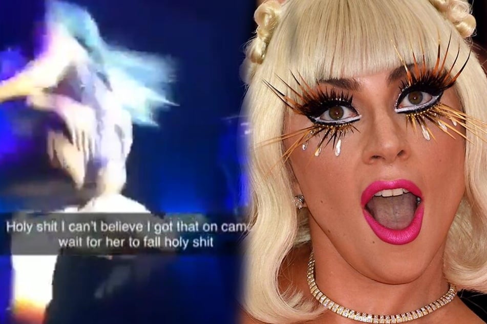 Lady Gaga tanzt mit Fan und fällt von der Bühne