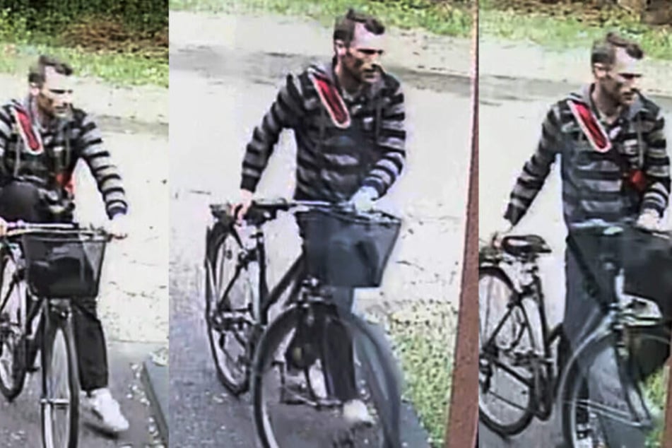 Mit diesen Fotos fahndet die Polizei nach einem Einbrecher.