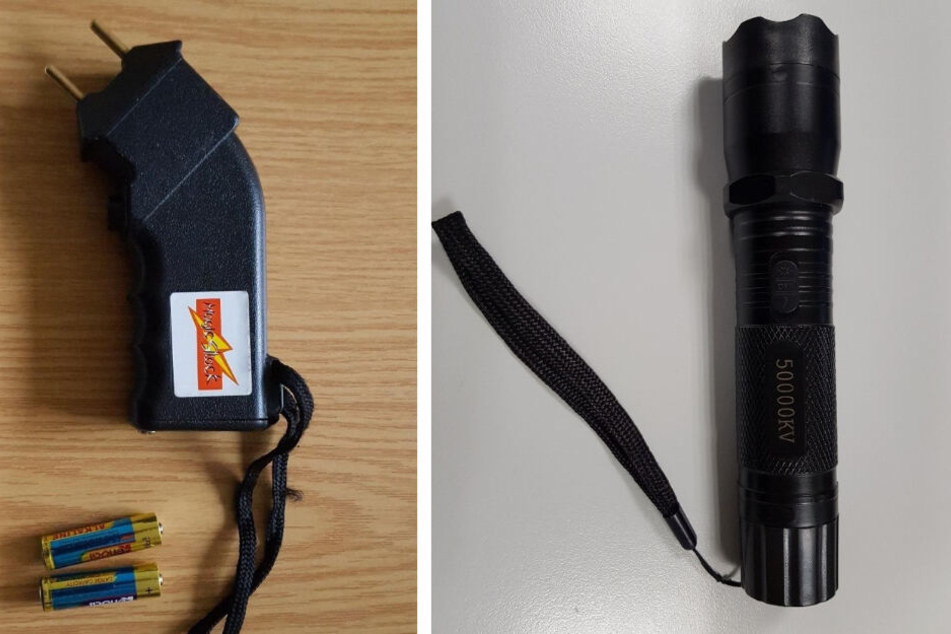 Ein 33-Jähriger in Magdeburg lief mit einem offensichtlichen Elektroschocker durch den Hauptbahnhof, in einem Regionalzug von Merseburg nach Braunsbedra hatte ein Mann (22) einen als Taschenlampe getarnten dabei.