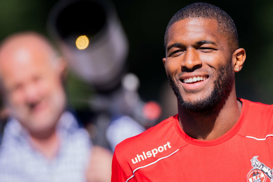 Anthony Modeste glänzte mit 2 Toren innerhalb von zehn Minuten. (Hier beim Trainingsauftakt des 1. FC Köln)