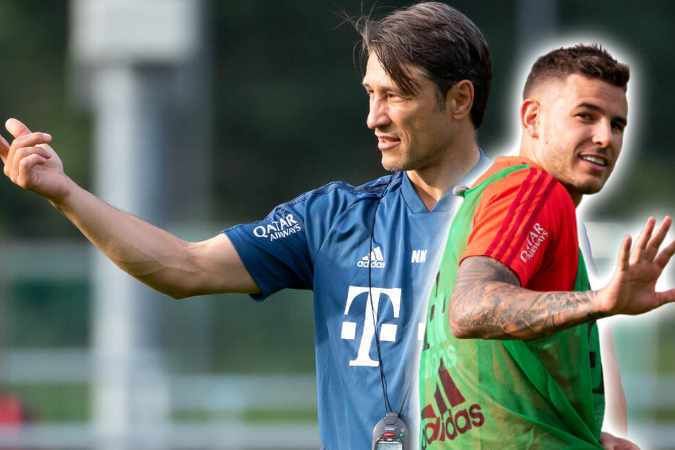 Trainer Niko Kovac startet das Trainingslager mit Lucas Hernández. (Bildmontage)