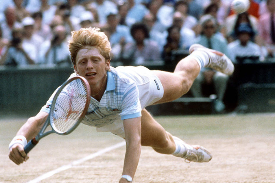Der einstige Wimbledon-Gewinner Boris Becker (49) in seiner Parade-Disziplin.