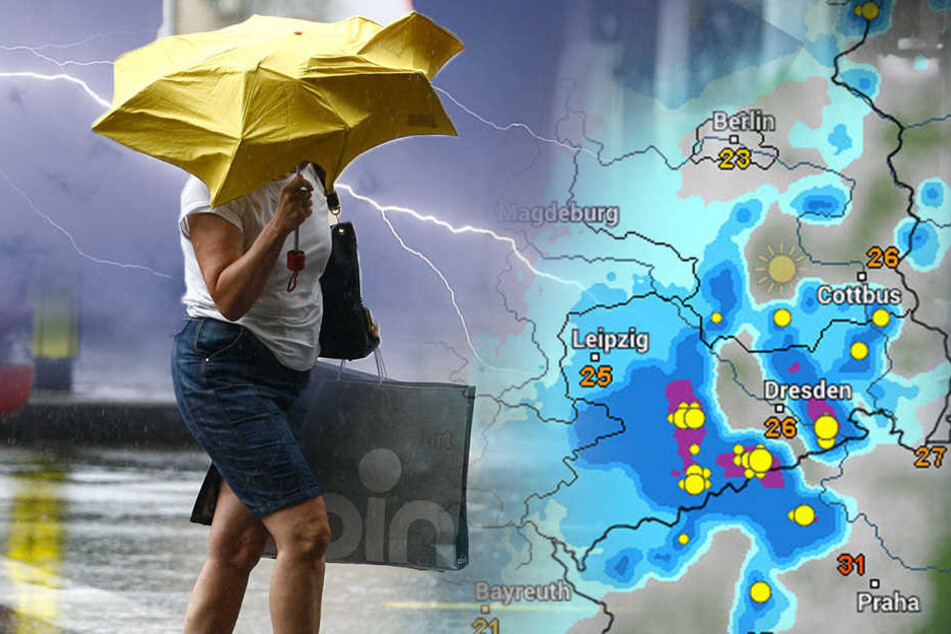 Auch Unwetter kann es geben.