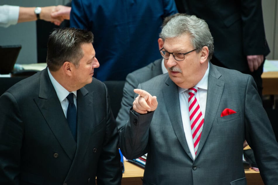 Parlamentspräsident Wieland (rechts) äußerte sein Mitgefühl.