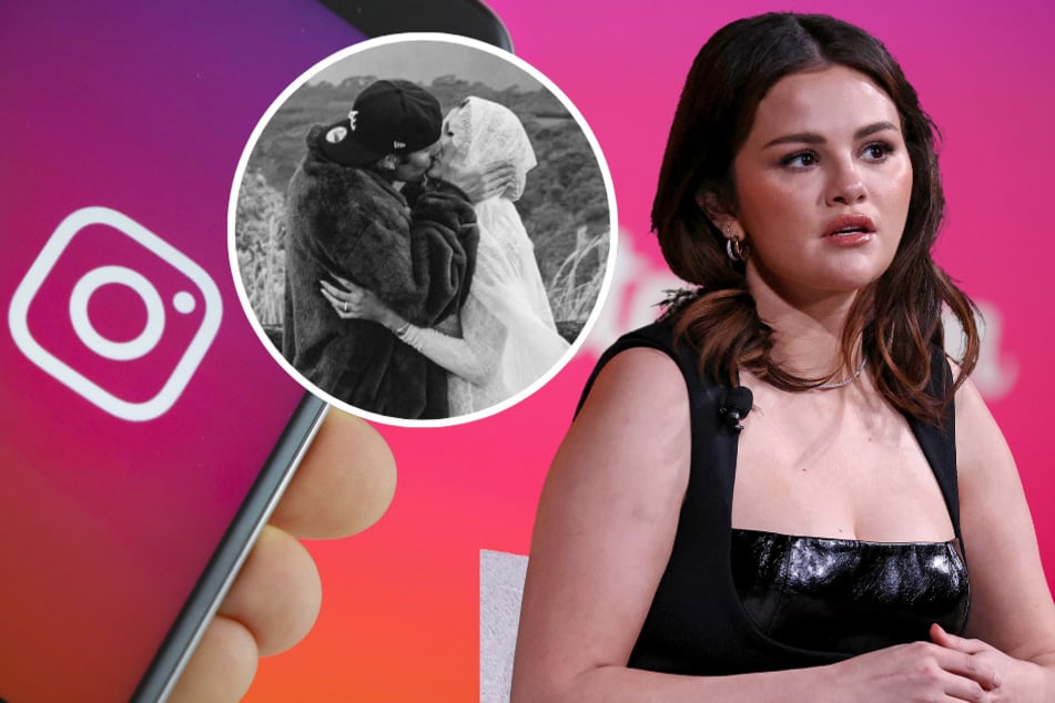 Selena Gomez explained the reason she disabled comments on her Instagram page, just days before Justin and Hailey Bieber (inset) announced they are expecting their first child.