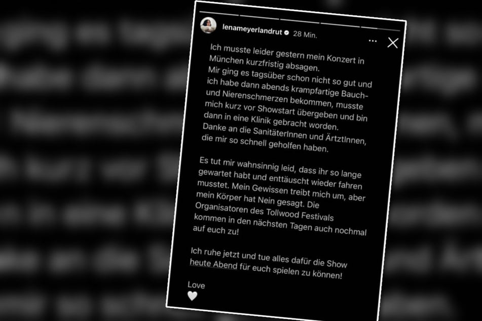 Mit einer Nachricht auf Instagram klärt die Sängerin ihre Follower über ihren Gesundheitszustand auf.