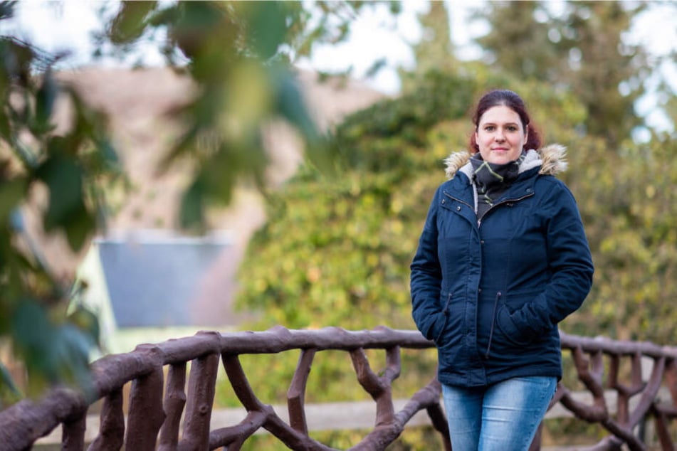 Fühlt sich heimisch in Bad Schlema: Die Brandenburgerin Ulrike Korb (35) kam mit ihrem Mann aus Stuttgart.