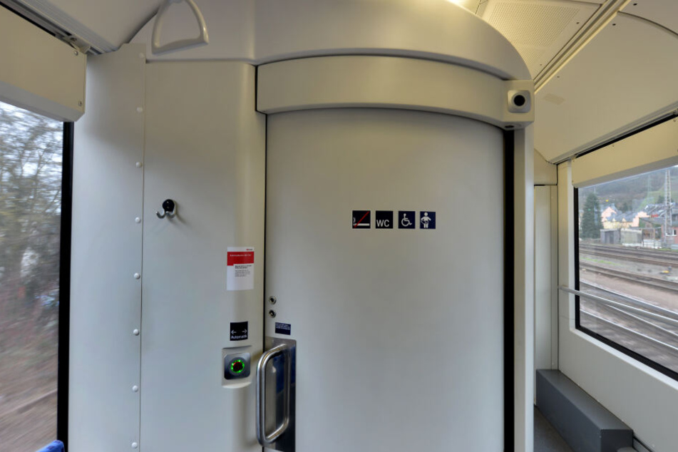 Der Täter sprang in den Zug und begann die Toilette zu putzen. (Symbolbild)