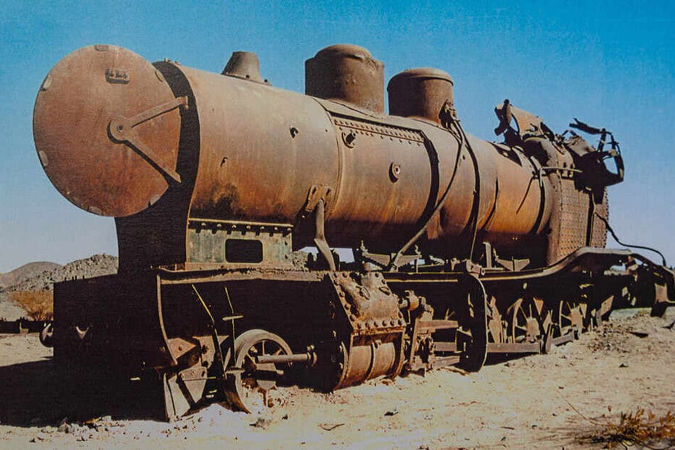 Viele der Lokomotiven für die Hedschasbahn wurden in Sachsen produziert. Einige stehen heute noch an der ehemaligen Strecke.