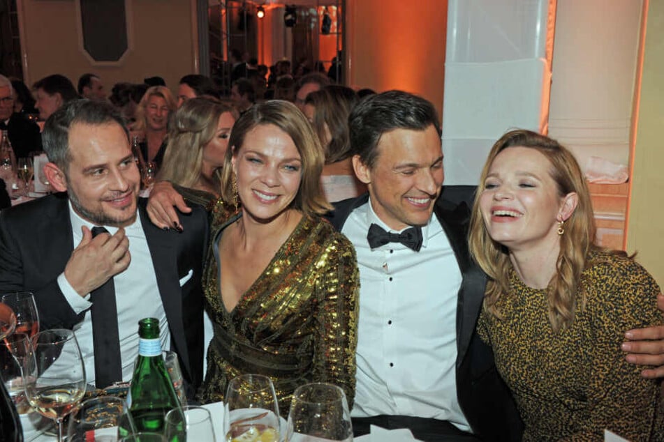 Schauspieler Moritz Bleibtreu, Jessica Schwarz, Florian David Fitz und Karoline Herfurth (v-l).