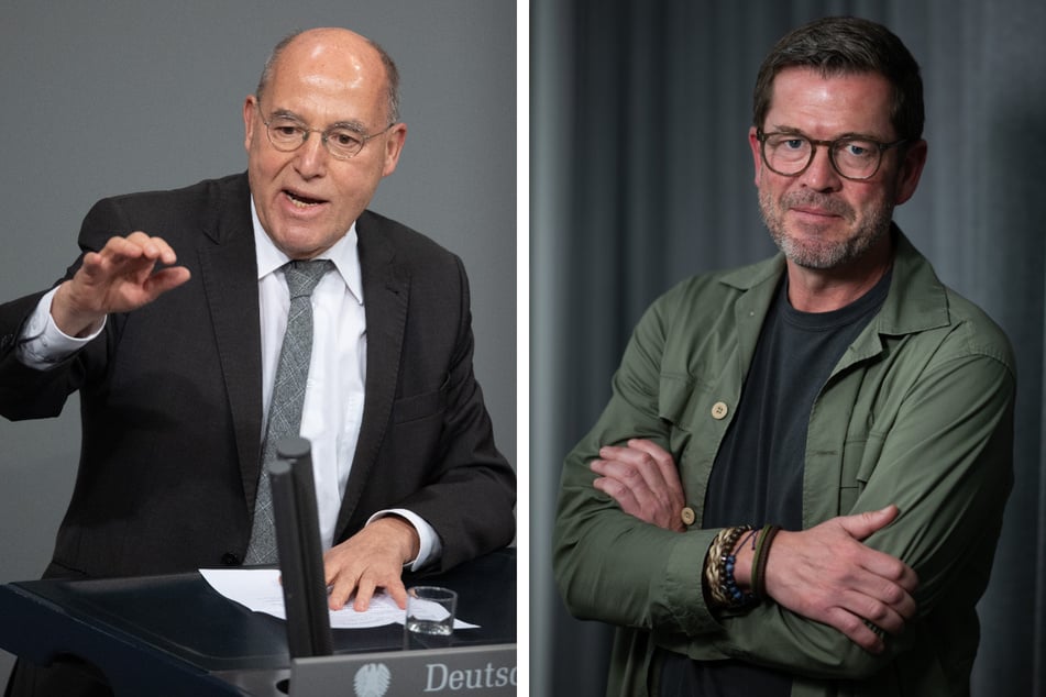 Linken-Politiker Gregor Gysi (75, l.) und Ex-Verteidigungsminister Dr. Karl-Theodor zu Guttenberg (52) machen jetzt zusammen einen Podcast.