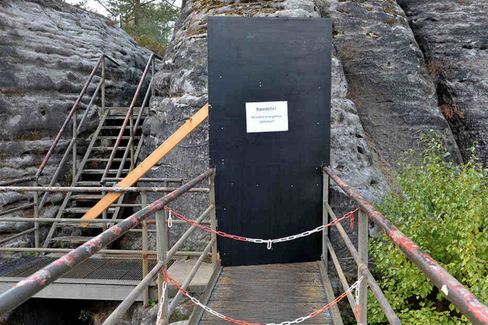 Ein Teil der Anlage ist während der Bauarbeiten gesperrt.