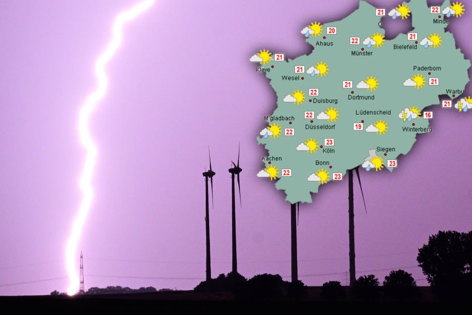 Hochsommer macht Pause: Regen und Gewitter zum Wochenstart in NRW