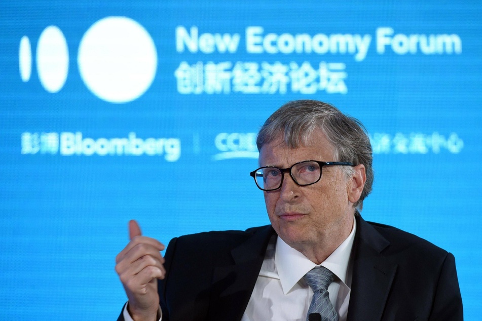 Bill Gates speaks during 2019 New Economy Forum in 2019 in Beijing, China (archive image).