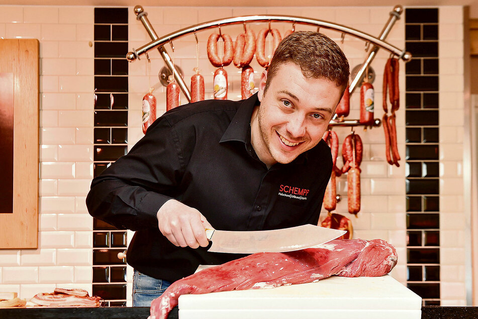 Christoph Schempp (31) ist Metzgermeister und Fleischsommelier. Er bezieht sein Fleisch von Bauern aus der Region.