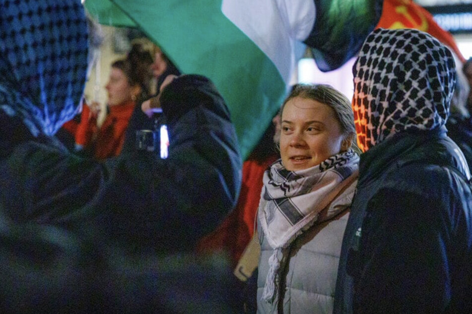 Greta Thunberg (21) war auf der Demo in Leipzig zugegen.