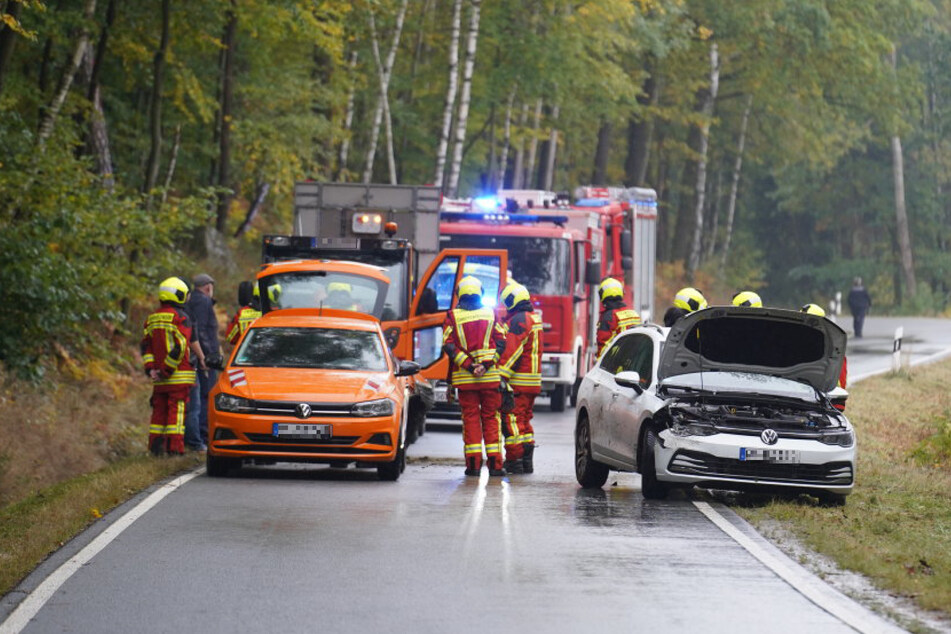 Im Landkreis Görlitz kam es bei Mäharbeiten zu einem Unfall.