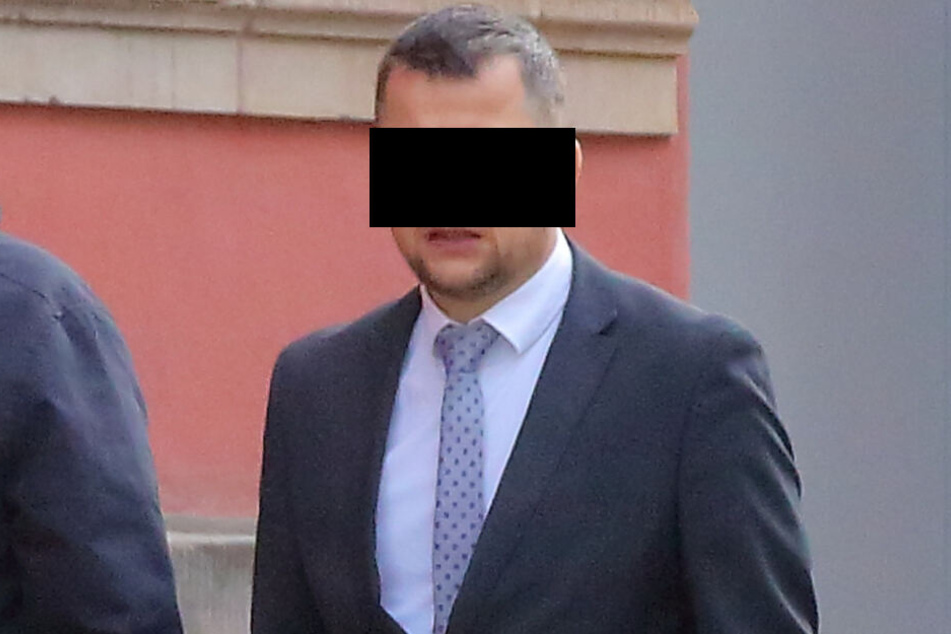 Hauptkommissar Rene M. (48) wurde von der Amtsrichterin in Meißen verurteilt.