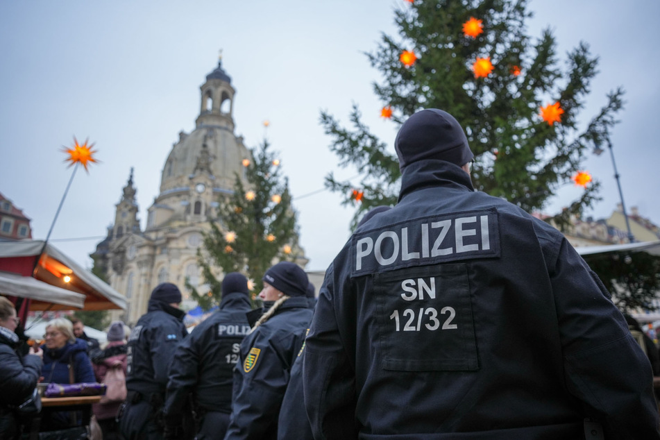 Mit 600 Beamten war die Polizei am Donnerstagnachmittag in Dresden im Einsatz.