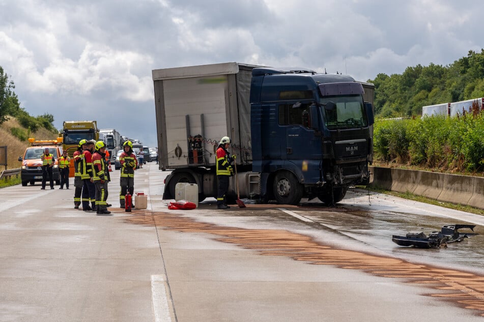 Der Unfall sorgte für eine Vollsperrung.