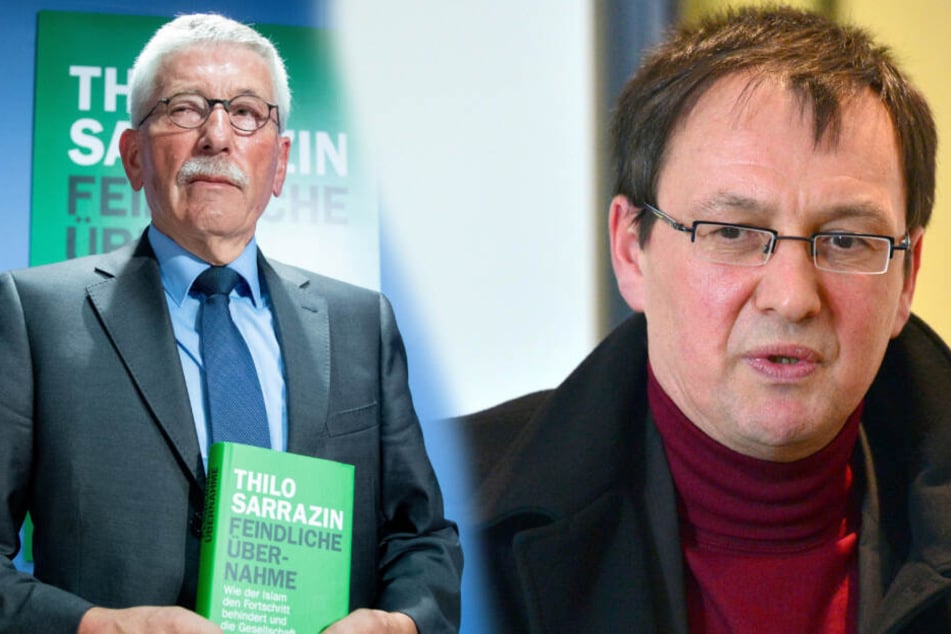 Oskar Helmerich (re.) hatte Thilo Sarrazin zu einer Lesung eingeladen.