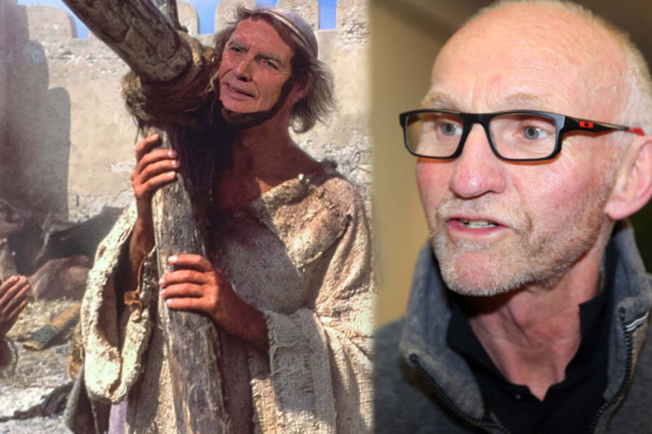 Werner Gass (rechts im Bild) zog für den Umgang mit Ex-VfB-Präsident Wolfgang Dietrich den Vergleich "ans Kreuz nageln", den Twitter-User @BudPyrmont fotografisch umsetzte. (Bildmontage)