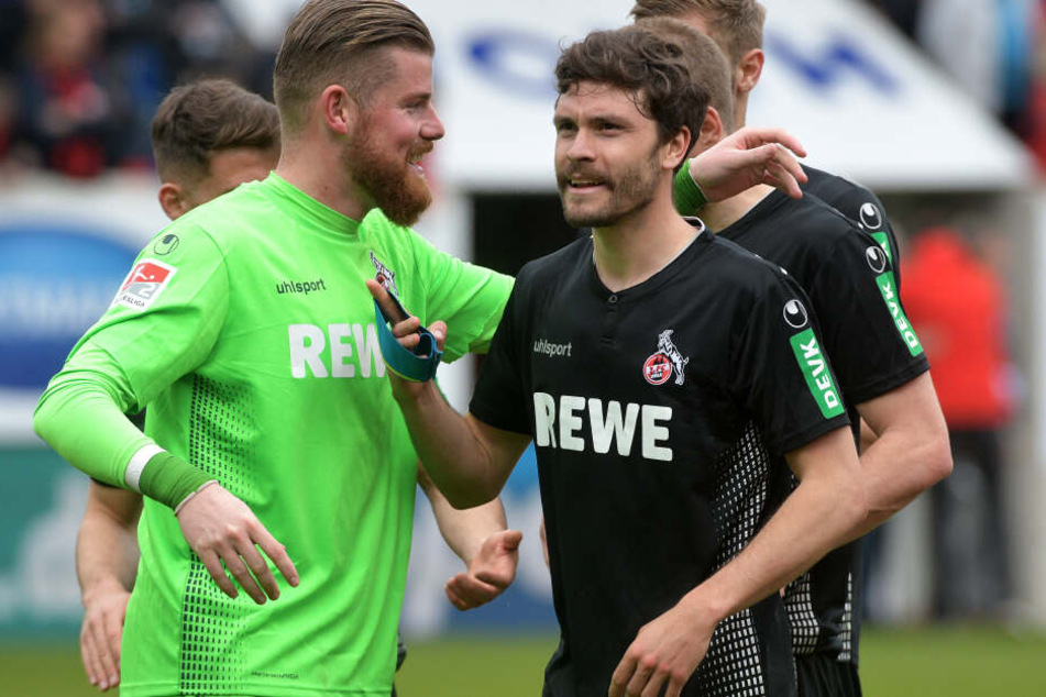 Torwart Timo Horn und Jonas Hector.