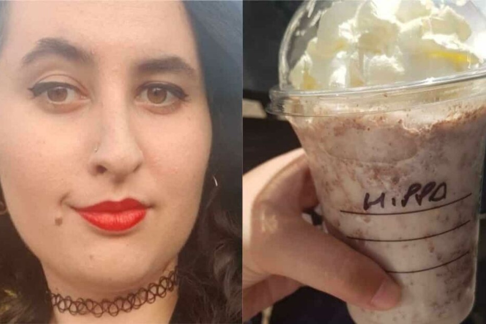Ein Barista von Starbucks schrieb statt Nadias Namen "HIppo" (Nilpferd) auf ihren Kaffeebecher.