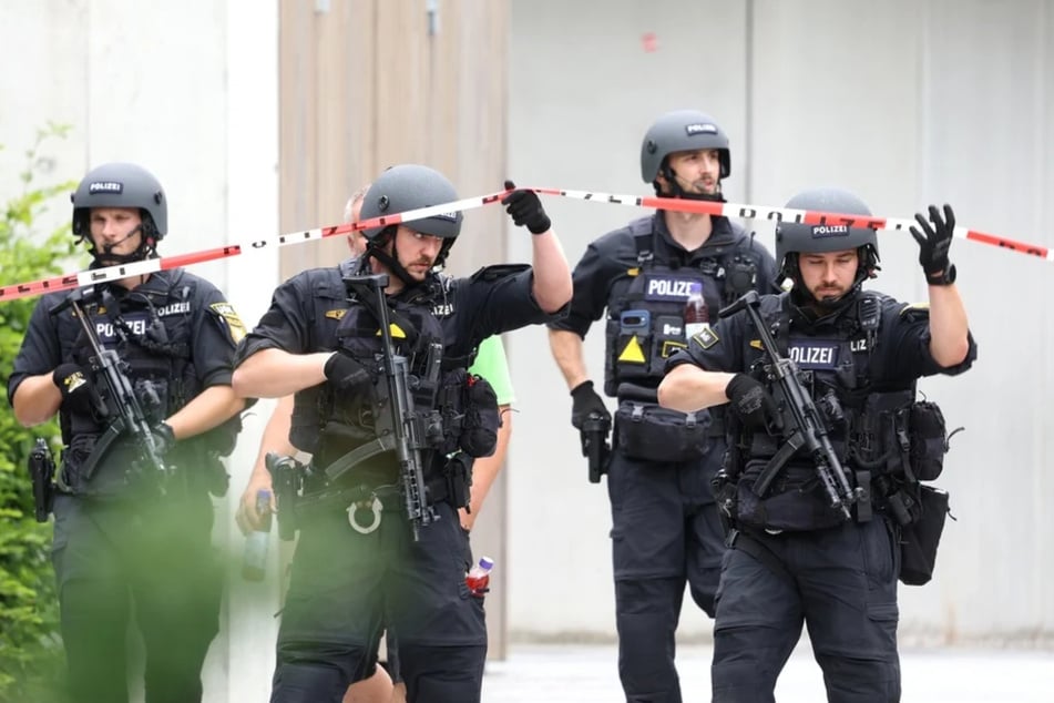 Das Unterstützungskommando (USK), spezialisierte Kräfte der bayerischen Polizei, war im Einsatz.