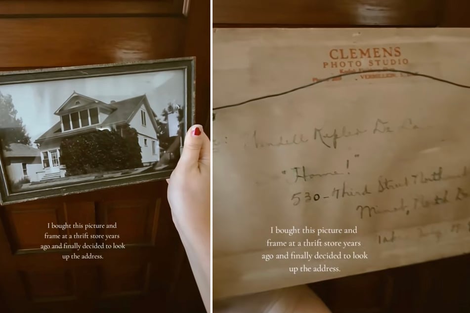 Auf der Rückseite des Bildes entdeckte Chloe Seanelle die Adresse des Hauses.